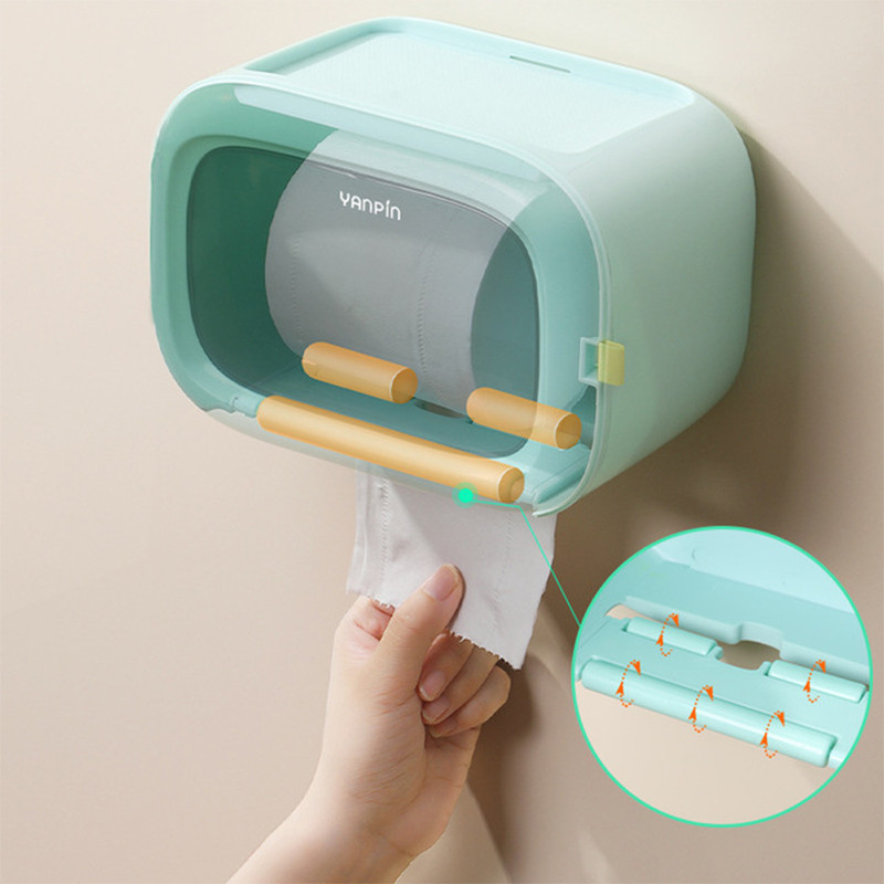 Kreativni držač toaletnog papira u 3 boje Vodootporna kutija za pohranu toaletnih maramica Zidna kupaonica Kupaonski pribor