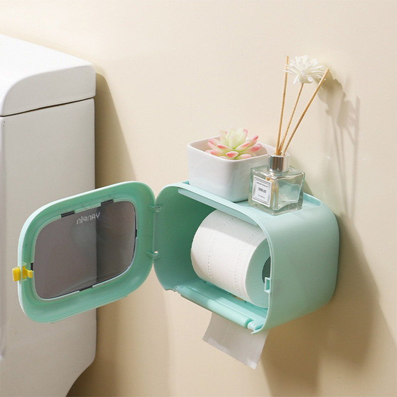 Kreativni držač toaletnog papira u 3 boje Vodootporna kutija za pohranu toaletnih maramica Zidna kupaonica Kupaonski pribor