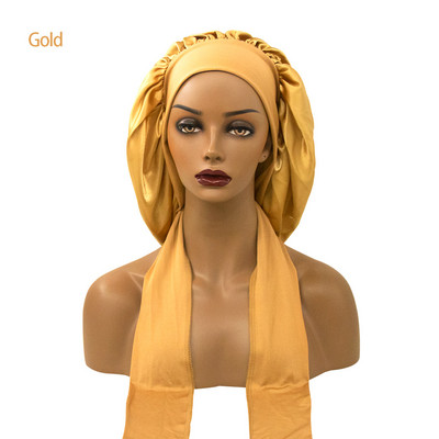 Moteriška Satin Solid Miegamoji kepurė naktinė miego kepurė Plaukų priežiūra Bonnet Naktinė kepurė moterims Vyriška Unisex Cap Bonnet De Nuit Shower Turban