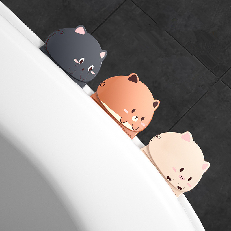 2kom prijenosni podizač WC sjedala sa životinjama Uređaj za podizanje WC školjke Izbjegavajte dodirivati ručku poklopca WC školjke Dodaci za kućnu kupaonicu