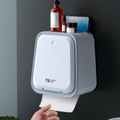 Držač toaletnog papira za kupaonicu Vodootporni zidni nosač Kutija za maramice Ladica za toaletni papir Kutija za pohranu Organizator Držač za rolu papira