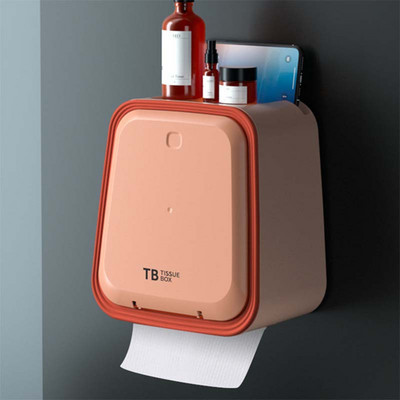 Držač toaletnog papira za kupaonicu Vodootporni zidni nosač Kutija za maramice Ladica za toaletni papir Kutija za pohranu Organizator Držač za rolu papira