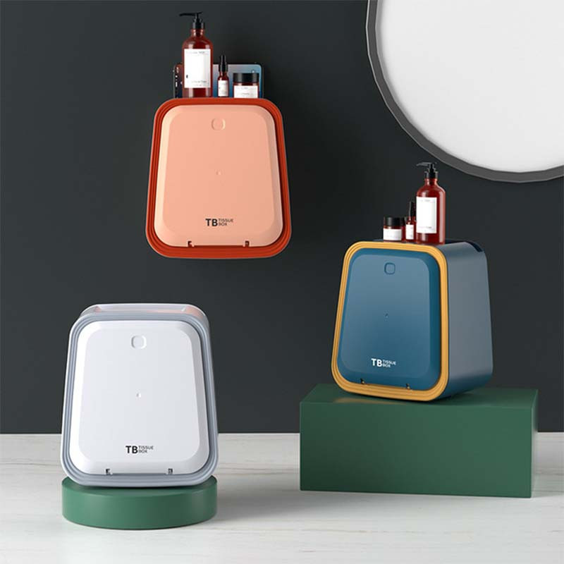 Držač toaletnog papira za kupaonicu Vodootporni zidni nosač Kutija za maramice Ladica za toaletni papir Kutija za pohranu Organizator Držač za rolu papira