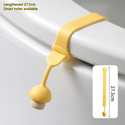 Podizač poklopca za WC školjku, silikonska protuklizna podesiva kopča, navlaka za WC sjedalo, držač ručke, jednostavan za korištenje, izdržljivi kupaonski dodaci