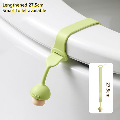 Podizač poklopca za WC školjku, silikonska protuklizna podesiva kopča, navlaka za WC sjedalo, držač ručke, jednostavan za korištenje, izdržljivi kupaonski dodaci