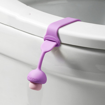 Podizač poklopca za WC školjku, silikonska protuklizna podesiva kopča, navlaka za WC sjedalo, držač ručke, jednostavan za korištenje, izdržljivi kupaonski dodaci