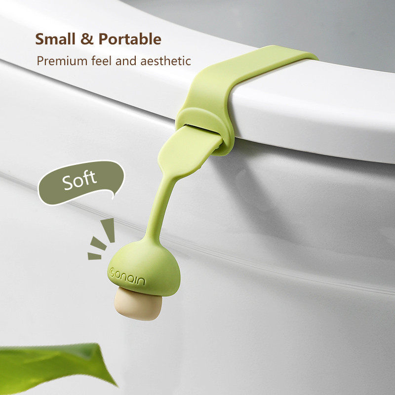 Podizač poklopca za WC školjku, silikonska protuklizna podesiva kopča, navlaka za WC sjedalo, držač ručke, jednostavan za korištenje, izdržljivi kupaonski dodaci