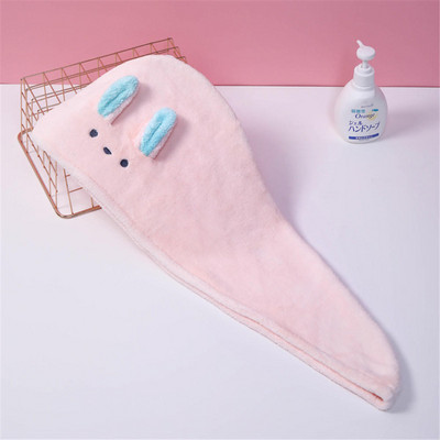 Ručnik za sušenje kose od mikrovlakana, super upijajući omotač za trenutno sušenje kose s gumbom protiv kovrčanja, meka kapa za tuširanje, ručnik za glavu