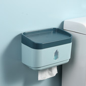 Zidni držač toaletnog papira Vodootporna kutija za pohranu Pladanj Kutija za maramice Stalak za rolu papira 4 boje Kupaonski pribor