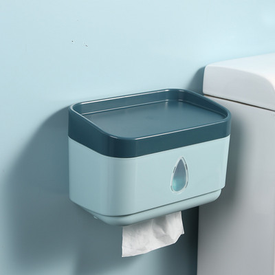 Zidni držač toaletnog papira Vodootporna kutija za pohranu Pladanj Kutija za maramice Stalak za rolu papira 4 boje Kupaonski pribor