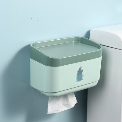 Zidni držač toaletnog papira Vodootporna kutija za pohranu Pladanj Kutija za maramice Stalak za rolu papira 4 boje Kupaonski pribor