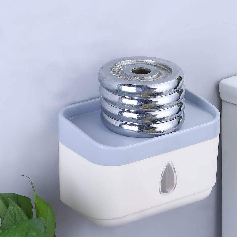 Zidni držač toaletnog papira Vodootporna kutija za pohranu Pladanj Kutija za maramice Stalak za rolu papira 4 boje Kupaonski pribor