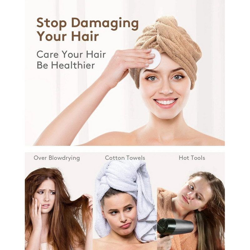 Ručnik za brzo sušenje kose Ženska kapa za tuširanje od mikrovlakana Ručnik za upijanje kose Kapa za kupanje Kapa za kosu Brzo sušenje Šešir za sušenje kose Turban Oblozi za glavu