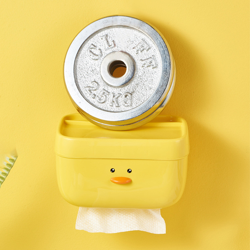 Duck Držač toaletnog papira Vodootporna kutija za pohranu Zidni slatki držač papirnatih ručnika Kutija za maramice Kuhinjski pribor za kupaonicu