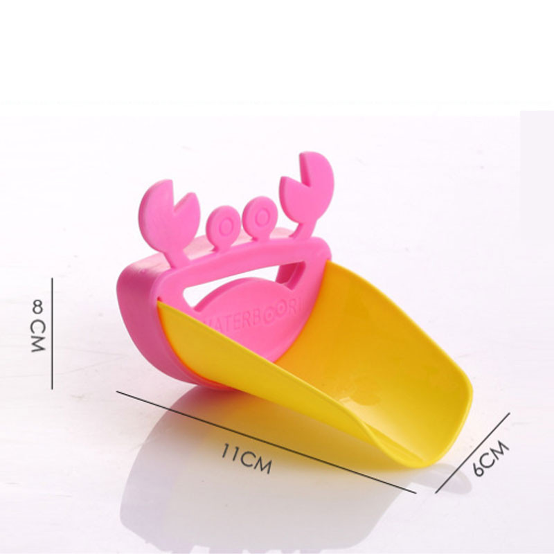 Kupaonski plastični nastavak za slavinu za vodu u obliku rakovog lista, nastavak za ručku za umivaonik, slavina za kupanje za bebe, kupaonski pribor u obliku rakova