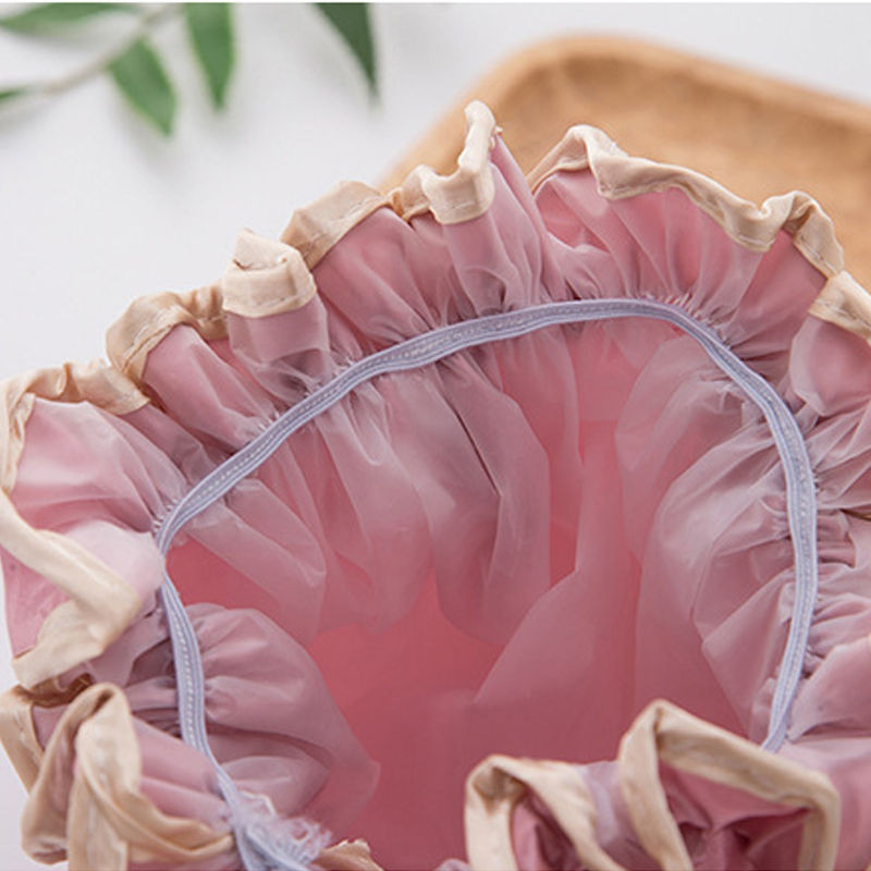 Vodootporna ženska kapa za tuširanje Satenska kapica Šešir za kosu Dodaci za kupanje Šampon Više kapa za tuširanje Kupaonski set Otporan na prašinu U3