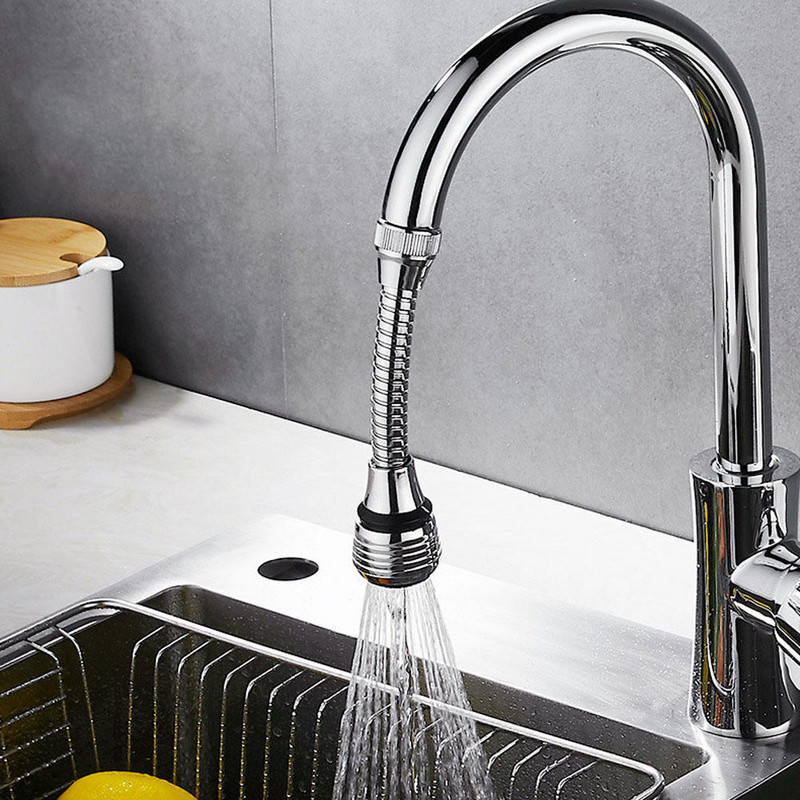 Novi dio Produžna slavina 360 Flex raspršivač Kuhinja Kupaonica Fleksibilni turbo dodaci Jet Stream Sudoper