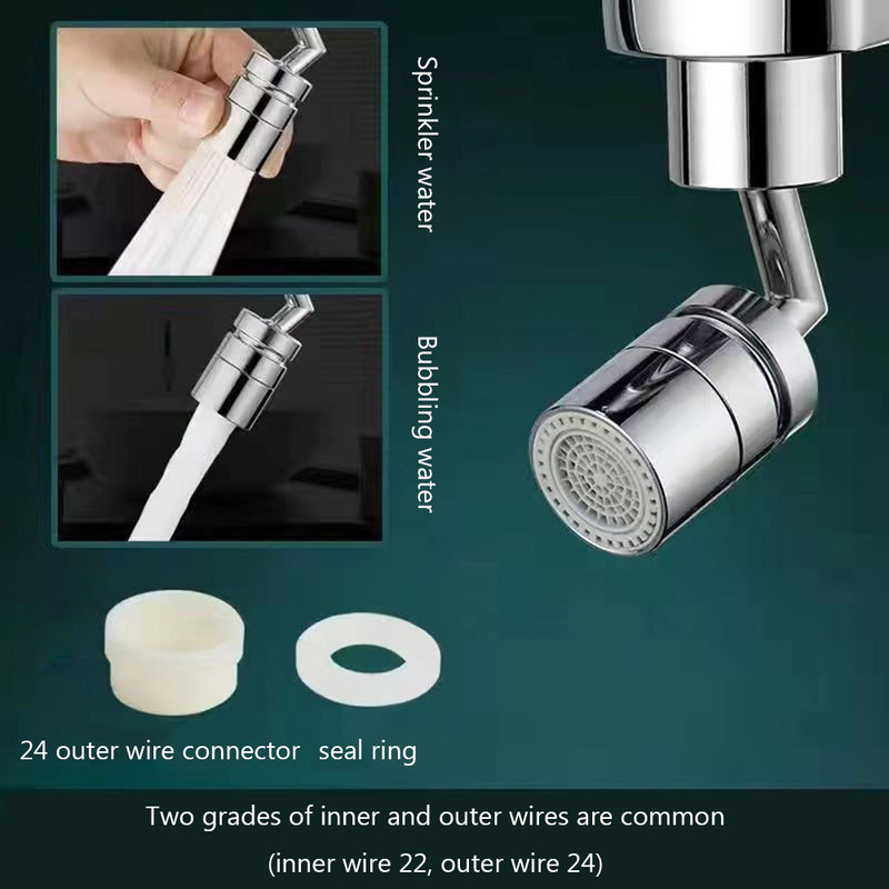 2 načina rada 720° rotirajući nastavak slavina Glava raspršivača Univerzalna kupaonska slavina Produžni adapter Perlator Produžetak slavine za kuhinju