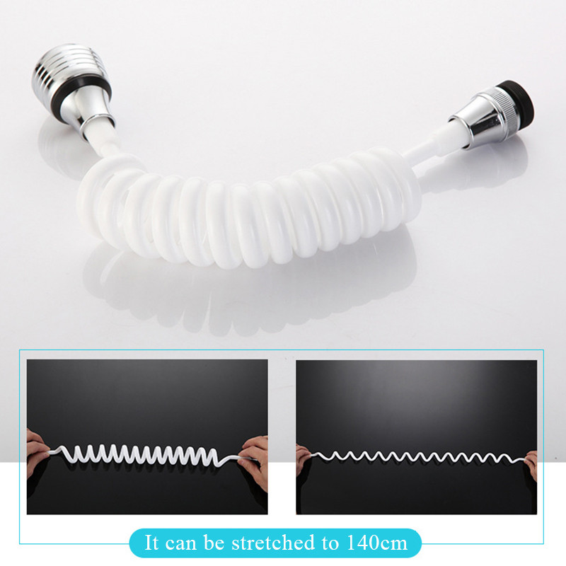 Dugačka cijev Produžna mlaznica za slavinu Fleksibilna slavina za uštedu vode Adapter za umivaonik Mlaznica s mjehurićima Prskalica za kadu Pribor za slavinu za tuširanje