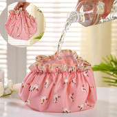 1 kom kapa za kupanje crtani dvoslojni vodootporni poliester pamuk pokrivač za kosu Višebojni šeširi za tuširanje Kupaonski proizvodi