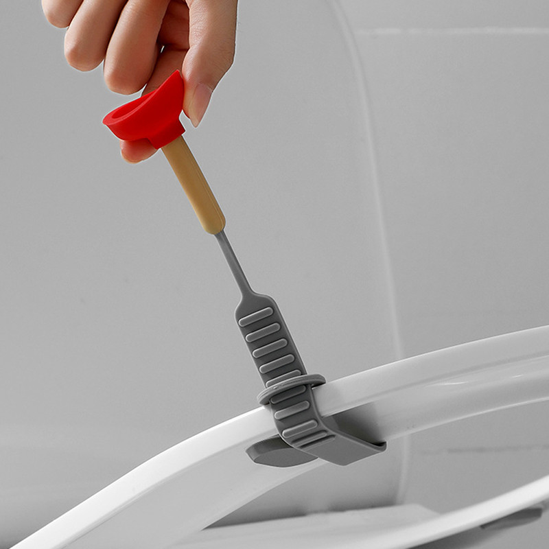 1vnt Kūrybingas mielas buitinis silikoninis tualeto dangčio pakėlimas be nešvarių rankų tualeto dangčio pakėlimas tualeto sėdynės pakėlimas vonios kambario priedai