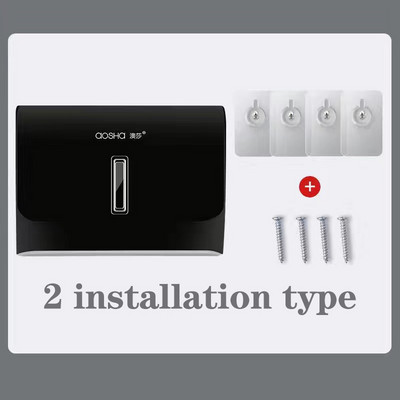 Dozator kuhinjskih maramica Luksuzni dozator papirnatih ručnika Visokokvalitetna kutija za marame od ABS-a Bez bušilica za WC