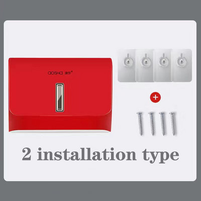 Dozator kuhinjskih maramica Luksuzni dozator papirnatih ručnika Visokokvalitetna kutija za marame od ABS-a Bez bušilica za WC