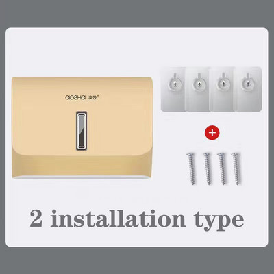 Dozator kuhinjskih maramica Luksuzni dozator papirnatih ručnika Visokokvalitetna kutija za marame od ABS-a Bez bušilica za WC