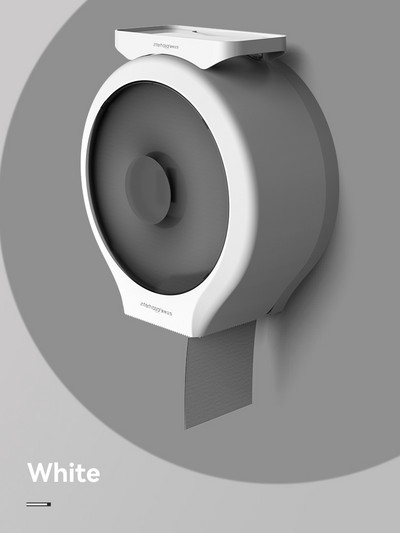 Interhasa! Zidna ABS kutija za toaletne rupčiće Vodootporna rola papirnatih maramica Držač velikih maramica za pohranu Kućanski dozator maramica