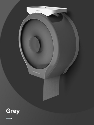 Interhasa! Zidna ABS kutija za toaletne rupčiće Vodootporna rola papirnatih maramica Držač velikih maramica za pohranu Kućanski dozator maramica