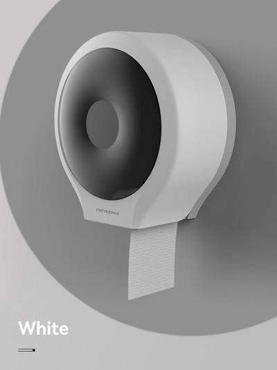 Interhasa! Zidna ABS kutija za toaletne rupčiće Vodootporna rola papirnatih maramica Držač velikih maramica za pohranu Kućanski dozator maramica