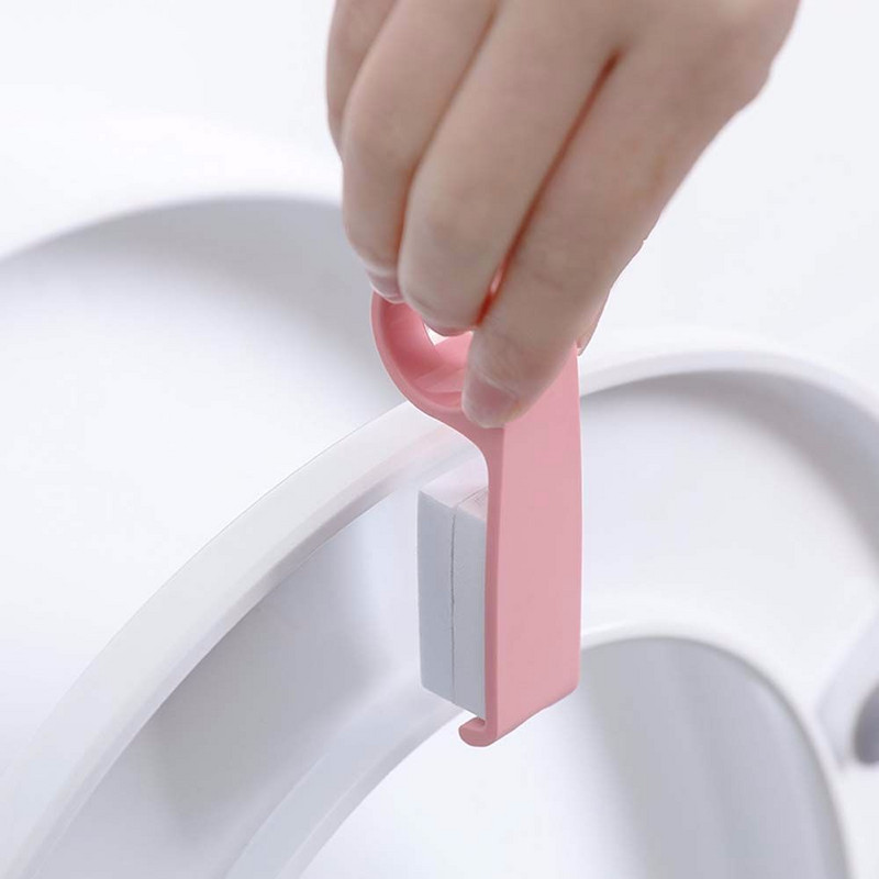 Tualetes sēdekļu pacēlājs Pārnēsājams WC tualetes pārsega rokturi Sanitāri Izvairieties pieskarties tualetes vākam Rokturis Vannas istabas tualetes sēdekļa pacēlājs