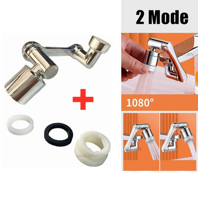 Nova univerzalna slavina s produžetkom rotacije 1440° Perlator Plastični filtar za prskanje Kuhinjske slavine za umivaonik Mlaznica za mjehuriće Robotska ruka