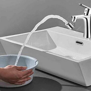 Универсален кран за филтър за пръскане Завъртане на изхода за вода 720 градуса въртящ се кран Удължаване на удължителя за мивка Кухненски аксесоари за баня
