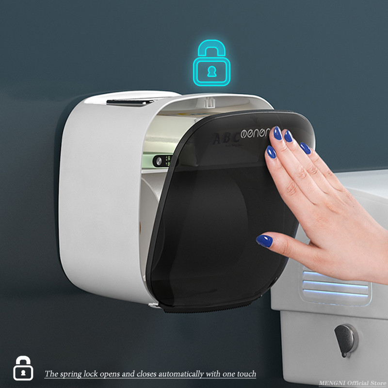 MENGNI aukštos kokybės prabangus tualetinio popieriaus laikiklis, vandeniui atsparus audinių laikymo dėžutė tualeto ritinėlių tvarkyklės vonios kambario priedų rinkiniai