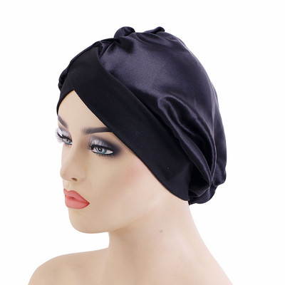 Jauna sieviešu satīna pārsegu plata elastīga josla matu kopšana ērta dāmu nakts miega dušas cepure Adjust matu veidošanas vāciņš galvas ietīšana