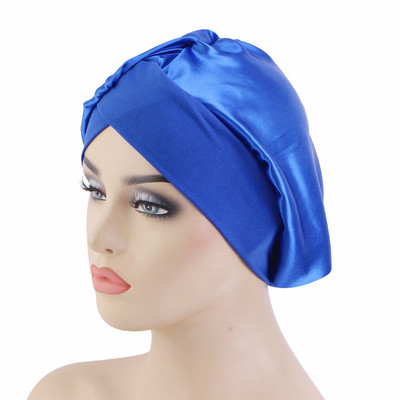 Jauna sieviešu satīna pārsegu plata elastīga josla matu kopšana ērta dāmu nakts miega dušas cepure Adjust matu veidošanas vāciņš galvas ietīšana