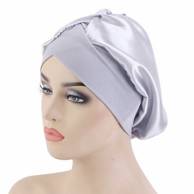 Jauna sieviešu satīna pārsegu plata elastīga josla matu kopšana ērta dāmu nakts miega dušas cepure Adjust matu veidošanas vāciņš galvas ietīšana