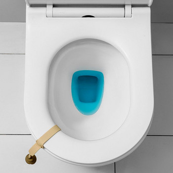 Полезен инструмент за повдигане на капака на тоалетната чиния Спестяващ труд Лесна инсталация Симпатична дръжка с пръстен на тоалетната седалка Неплъзгащ се повдигач на капака на тоалетната чиния за дома