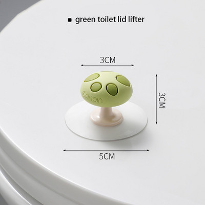 Jauks sēņu stila tualetes sēdekļa pacēlājs, universāls, saglabājiet tīrību tualetes vāka pacēlājs, paceliet netīras rokas Vannas istabas tualetes piederumi