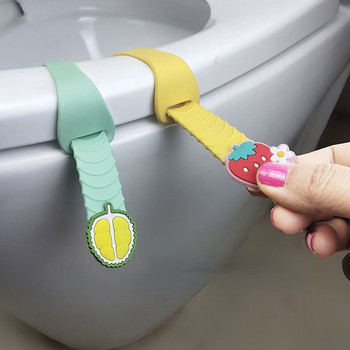 Ανυψωτικό κάλυμμα τουαλέτας Ανυψωτικό κάθισμα τουαλέτας Cartoon Σιλικόνη Cute for Kids Closestool Ανυψωτικό κάλυμμα δοχείου κατά της βρωμιάς Λαβή ανύψωσης