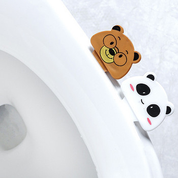 Οικιακά Cartoon Ανυψωτικό καπακιού τουαλέτας Όχι βρώμικα χέρια Ανοιγμένο καπάκι τουαλέτας Φορητή λαβή υγιεινής Αξεσουάρ μπάνιου Προμήθειες