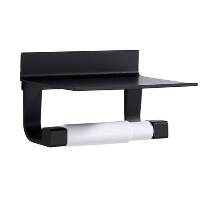Zidni držač toaletnog papira Aluminijski stalak za papirnate maramice Dozator toaletnog papira s policom za odlaganje telefona za kupaonski organizator