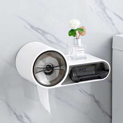 Prijenosni neporozni držač toaletnog papira Jednostavan stil Polica za kupaonicu Kutija za maramice Pepeljara Set privjesaka za kupaonicu WC pribor