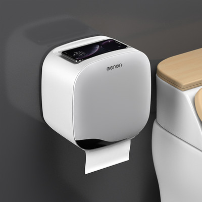 Zidni držač toaletnog papira Vodootporna cijev za rolu pladnja za kutiju za pohranu toaletnog papira Pladanj Kutija za maramice Polica Proizvod za kupaonicu