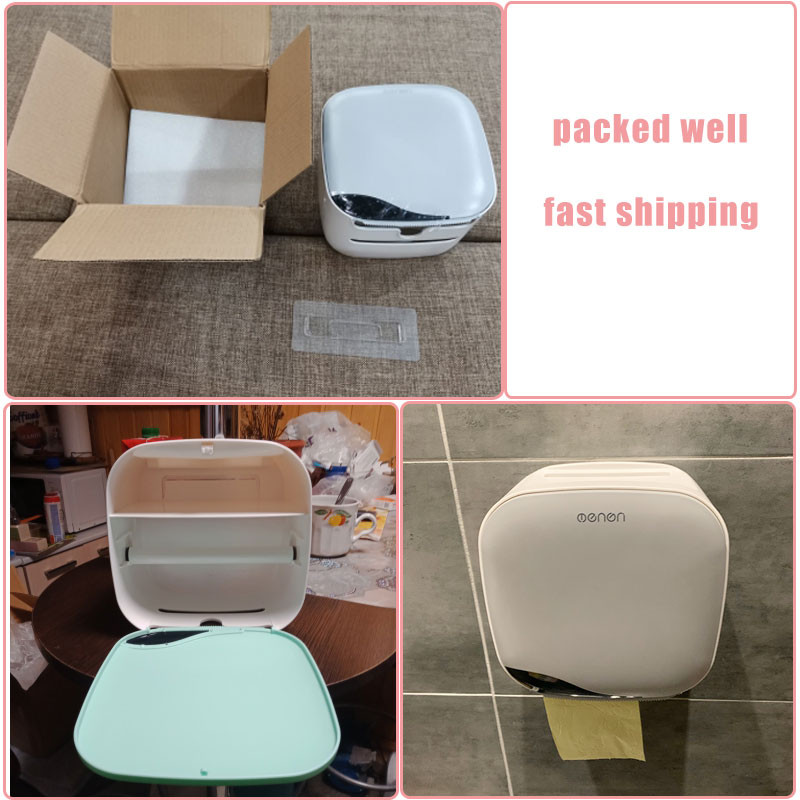 Zidni držač toaletnog papira Vodootporna cijev za rolu pladnja za kutiju za pohranu toaletnog papira Pladanj Kutija za maramice Polica Proizvod za kupaonicu