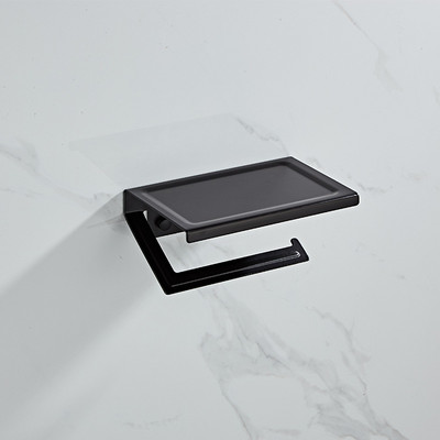 Oprema za kupaonicu Držač za mobilni telefon od bijelog papira Prostorni aluminijski antikni držač za role s policom Kutija za toaletni papir Zidni nosač