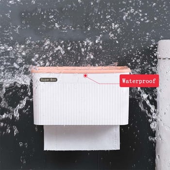 Βάση τοίχου Βάση χαρτιού τουαλέτας Tissue Box Αδιάβροχη χάρτινη θήκη για χαρτοπετσέτες Θήκη Θήκη κουτιού αποθήκευσης Δίσκος φορητής θήκη για ρολό τουαλέτας