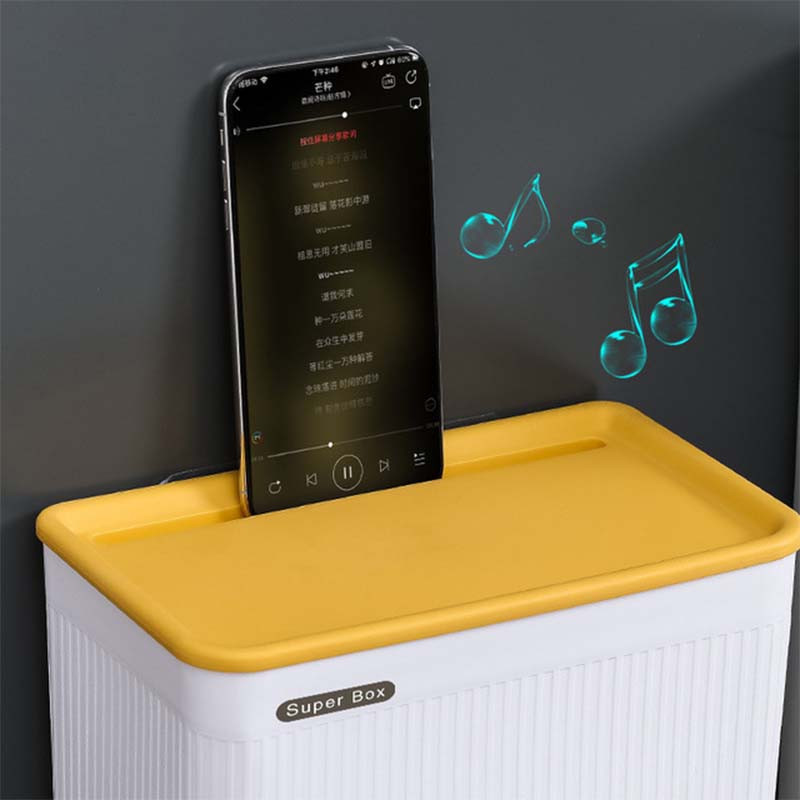 Zidni držač toaletnog papira Kutija za maramice Vodootporni držač papirnatih ručnika Kutija za pohranu Pladanj Prijenosni držač za toalet papir