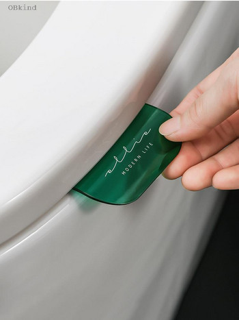 obkind Διαφανές οικιακό εργαλείο αφαίρεσης καλύμματος λαβής τουαλέτας Αφαίρεση καλύμματος τουαλέτας κατά των βρώμικων δαχτυλιδιών ανοίγματος καλύμματος τουαλέτας